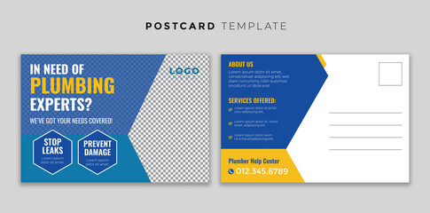 Plumber Service Postcard & Direct Mail EDDM