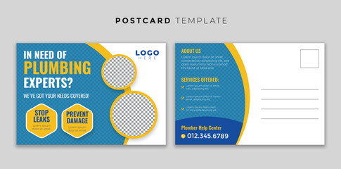 Plumbing Postcard Template