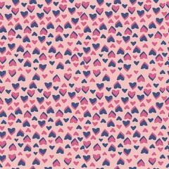 Abstract heart love pattern.Valentines day, pink vector design.