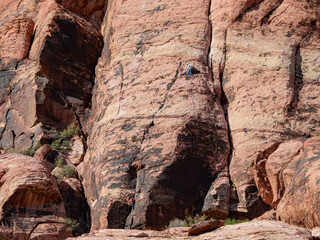 People doing rock climbing sports