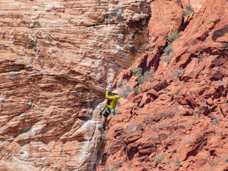 People doing rock climbing sports