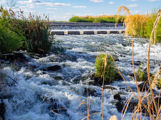 Sunny view of the landscape in Las Vegas Wash