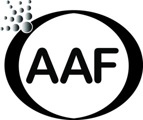 AAF letter logo icon vector template on white background creative letter AAF icon. AAF vector.