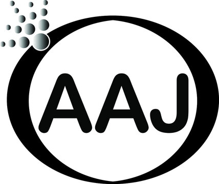 AAJ letter logo icon vector template on white background creative letter AAJ icon. AAJ vector.