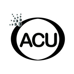 ACU logo icon vector template on white background, creative letter ACU icon. ACU vector.