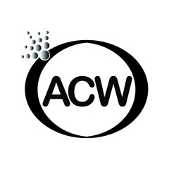  ACW logo icon vector template on white background, creative letter ACW icon. ACW vector.

