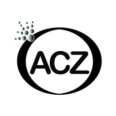  ACZ logo icon vector template on white background, creative letter ACZ icon. ACZ vector.
