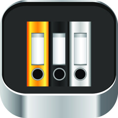 File icon archive folders. Vector illustration