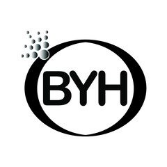 BYH letter logo icon vector template on white background creative letter BYH icon. BYH vector.
