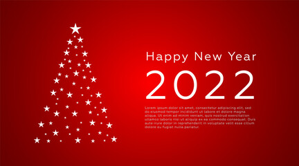Fototapeta na wymiar Happy new year 2022 banner. stylish text 2022 happy new year. Happy new year banner with 2022 numbers
