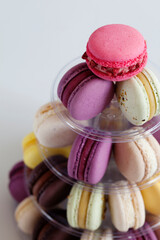 Delicate dessert macarons