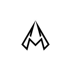 letter a or am logo design