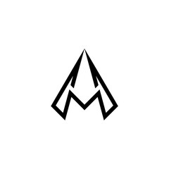 Fototapeta premium letter a or am logo design