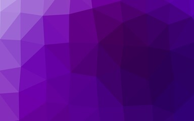 Obraz premium Dark Purple vector polygon abstract background.