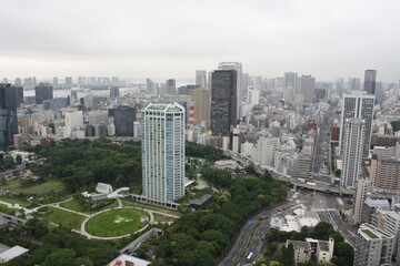 Naklejka premium Tokyo Skyline