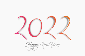 2022 - happy new year 2022 - obrazy, fototapety, plakaty
