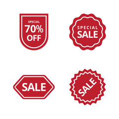 sale label icon sticker vector design