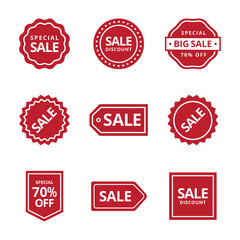 sale label icon sticker vector design