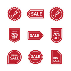 sale label icon sticker vector design
