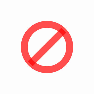 Not Available Error vector icon sign