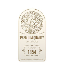 Premium Luxury Label Composition