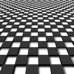 diminishing monochrome checker pattern