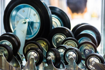 Euro-wheels. Industrial wheels and castors. Accessories for carts, equipment, mobile containers and more