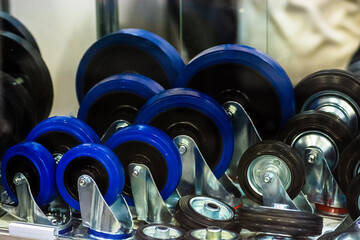 Euro-wheels. Industrial wheels and castors. Accessories for carts, equipment, mobile containers and...