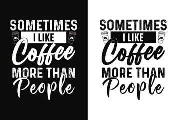 coffee typography t-shirt design for coffee lovers.
