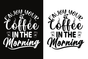 Fototapeta na wymiar coffee typography t-shirt design for coffee lovers.