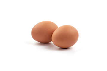 Chicken egg, isolated on white background.