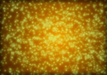 Fondo amarillo con motas sobre degradado.