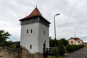 Fototapeta na wymiar Rope makers tower or Ropers tower (Bastionul Funarilor sau Franghierilor). Brasov, Romania.