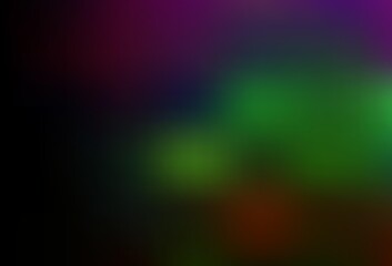 Dark Multicolor, Rainbow vector blurred shine abstract background.