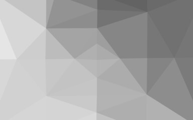 Fototapeta premium Light Silver, Gray vector shining triangular pattern.