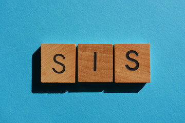 Sis, slang word as banner headline