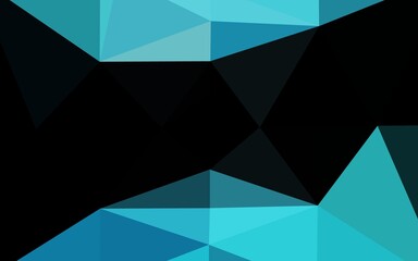 Obraz premium Light BLUE vector abstract polygonal texture.