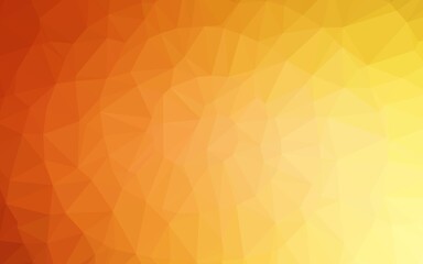 Light Yellow, Orange vector blurry triangle texture.