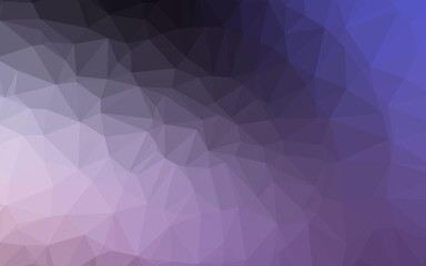 Dark Purple vector abstract polygonal layout.