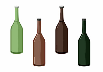 一升瓶　線無し