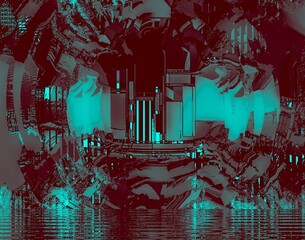 abstract background with graffiti