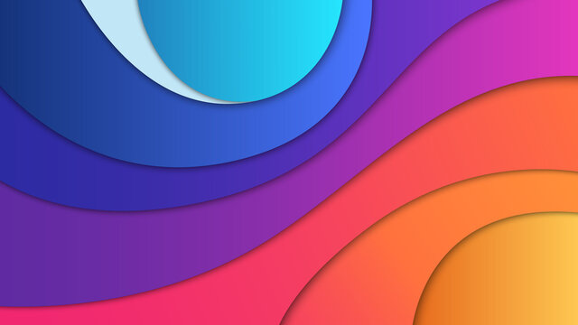 Color Gradient Wave Background Design. Vector Illustration