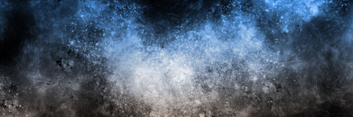 abstract space, colorful nebula, stars and sky