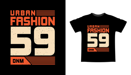 Urban fashion fifty nine typography t-shirt design