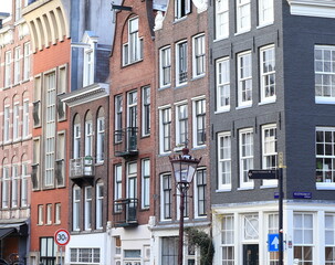 Amsterdam Leliegracht Canal House Facades, Netherlands