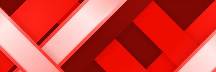 Braid Dark Red Abstract Stripes Wide Banner Design Background