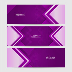 Obraz na płótnie Canvas Light Purple Abstract Geometric Wide Banner Design Background
