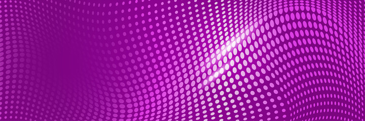 Light Technology Purple Abstract Geometric Wide Banner Design Background
