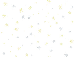 金と銀の雪の壁紙（シームレス）