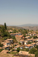 Fototapeta na wymiar Sirince Village at Selcuk District, Izmir in Turkey. Sirince is a village of 600 inhabitants in Izmir Province, Turkey, located about 8 kilometres east of the town Selcuk District.